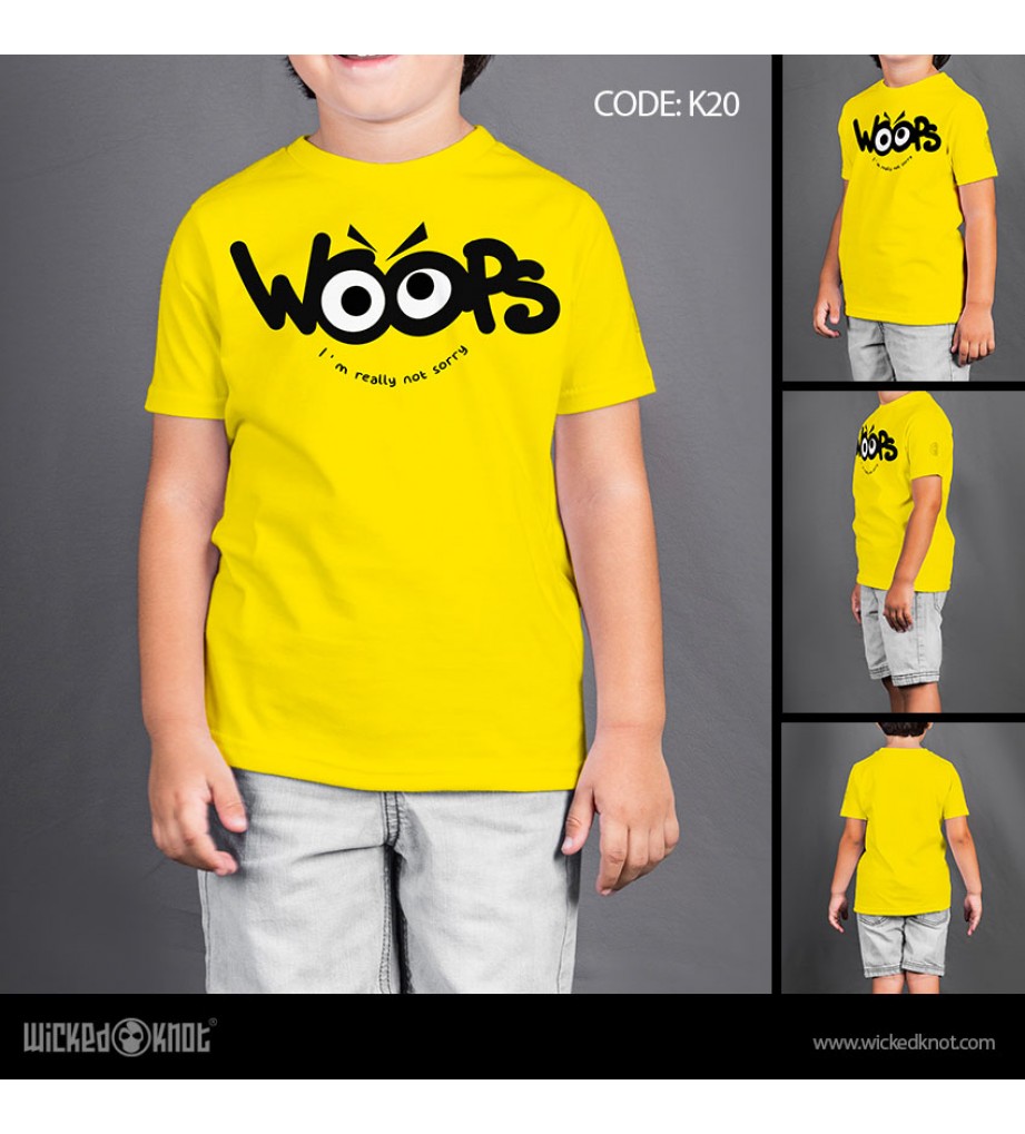 Woops Yellow - Boys T-Shirt